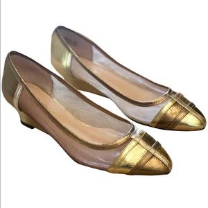 J. Renee Gold ‘Hallie’ Wedged Flats